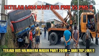 NAAS !! BUS HALMAHERA BERAM SETELAH L4K4 MAUT PMS VS PMH, TIDAK JAUH +-200M, DARI TKP T4BR4K4N M4UT