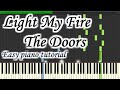 Light My Fire - The Doors - Very easy and simple piano tutorial synthesia cover