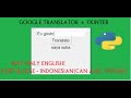 build a translator(python tkinter + googletrans)