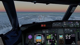 Fairbanks PAFA Landing | Zibo B738 | XP12