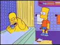 bart hits homer with a chair meme