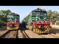 41UP Karakoram Express overtakes 45UP Pakistan Express at Toba Tek Singh