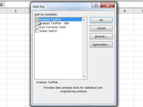 How to Install the Data Analysis ToolPak in Microsoft Excel How to Install the Data Analysis ToolPak in Microsoft Excel
