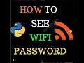 fun python projects for beginners | show WiFi password using python | python programming [python]