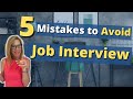 Top 5 Communication Mistakes That Can Ruin A Job Interview | Job Interview Tips