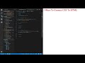 Linking CSS to HTML
