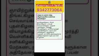 எந்தக் கடவுளை எந்த கிழமையில் வனங்க வேண்டும் ஸ்ரீ குருவாயூரப்பன் ஜோதிடம் #astro #astrology #tamil