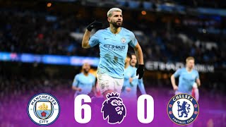 Manchester city vs Chelsea 6-0 Premier league 2019 | Extended highlights & Goals | Arabic commentary