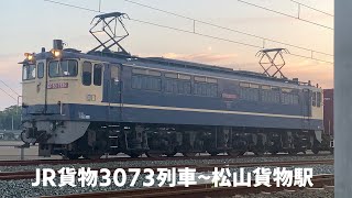 JR貨物3073列車~松山貨物駅入線