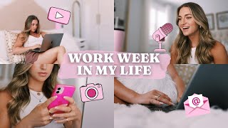 a productive WORK week in my life as a full-time content creator !