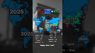 What Year Is it? | #year #2025 #geography #map #viral #newyear2025 #happynewyear #mapping