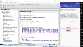 015: Input Validation Issues SQL Injection