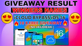 😍 Giveaway Result Announced| iCloud Bypass iOS 16 Unlock iCloud Activation Lock to Owner iPhone/iPad