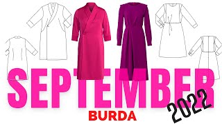 BURDA 9/2022 Line Drawings | Burda Style September