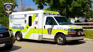 Responding - Middlesex-London Paramedics, 1010 \u0026 1013 With Lights