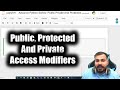 Advance Python Series- Public Private And Protected Access Modifiers