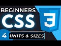 CSS Units & Sizes Tutorial for Beginners