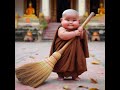 So Cute Little Monk Baby Short Video. cute monk baby. #funny #viral #shortsfeed