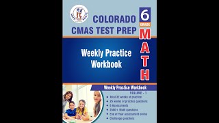 Colorado CMAS 6th Grade Math Test Prep | Volume 1 Workbook | 2400+ Practice Questions
