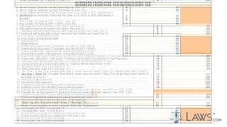 Form SPF 100 Income Business Franchise Tax Return