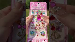 Gem stickers that girls like #stickering #sticker #diy #cute #handmade #beads #homemadestickers