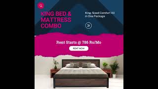 Bed \u0026 Mattress combo for Rent Online in Bangalore at Lowest Prices | Guarented - Furniture Rentals