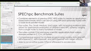 BID23 - Overview of SPEC HPC Benchmarks and Details of the SPEChpc 2021 Benchmark, Robert Henschel