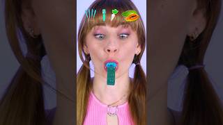 ASMR Emoji Rock Candy, Lollipop Mukbang #shorts