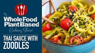 Easy Plant Based Thai Sauce with Zoodles