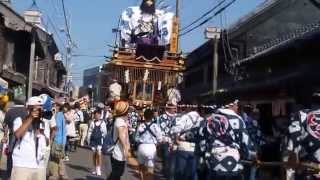 平成２７年　佐原の大祭　夏祭り　船戸の山車　香取街道を曳き廻し　２０１５．７．１１　Sawara Festival