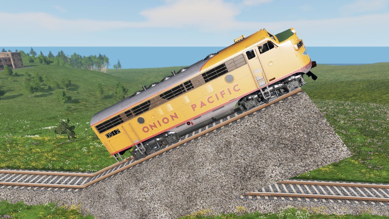 Train Vs Giant Bulge Crashes 108 | BeamNG.Drive | BeamNG High Speed ...