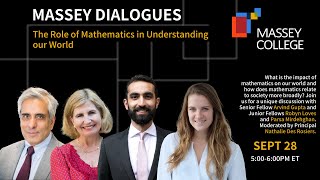Massey Dialogues - The Role of Mathematics in Understanding Our World