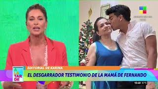 Las fuertes palabras de Karina Mazzocco por el crimen de Fernando Báez Sosa