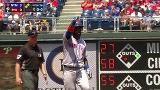 NYM@PHI: Reyes drives in deGrom with a double