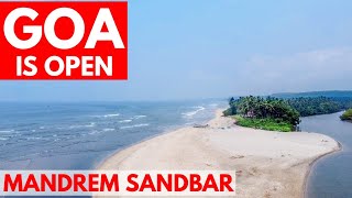 MANDREM BEACH - SANDBAR | ASHWEM ROAD | GOA VLOG | GOA AFTER LOCKDOWN