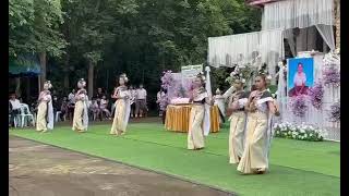 รำหน้าไฟงานฌาปนกิจศพคุณพ่อเปลื้อง  พันธุมาศ โดยนักเรียนโรงเรียนบ้านใหม่โสกส้มกบ