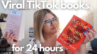 READING VIRAL TIKTOK BOOKS FOR 24 HOURS ☕️💌📚