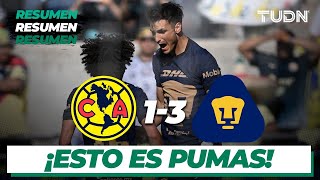 Resumen y goles | América 1-3 Pumas | Tour águila 2022 | TUDN