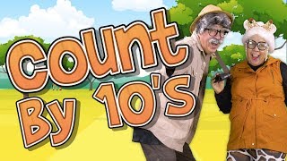 Count to 100 by 10s | Grandma and Grandpa Go on a Safari! | Jack Hartmann