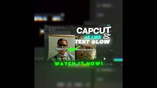 Create Viral Glow Text in CapCut (No AE Needed!) 💡