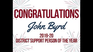 2019-20 District Support Person of the Year