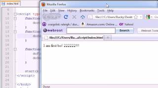 Beginner JavaScript Tutorial 10 Calling a Function From Another Function