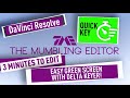 Davinci Resolve - Easy Green Screen with Delta Keyer