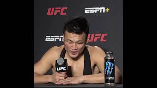 Korean Zombie AKA Chan Jung sung post fight conference #ufcvegas29 #koreanzombie #ufc