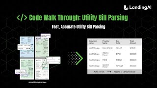 Utility Bill Parsing Demo with Code | Agentic Document Extraction from LandingAI