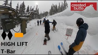 High Lift T-Bar Crested Butte Mountain Resort