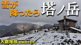 【登山体験】塔ノ岳、雪が降ったら丹沢だね♪／大倉尾根全部見せます！／2022/01