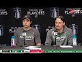 Jason Robertson and Roope Hintz on Stars Game 5 Shutout Win