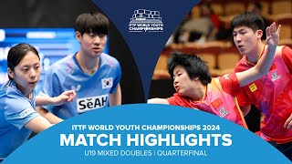 Oh/Park vs Wen/Qin | U19 XD-QF | ITTF World Youth Championships 2024