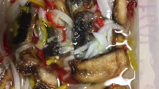 イワシのマリネ🧡Marinated sardines(べんりで酢をつかって)